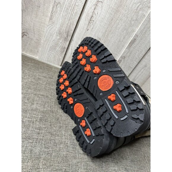 Milwaukee Leather Boots Mens Size 10 Stars and Stripes Motorcycle Rider Harness - Picture 6 of 11